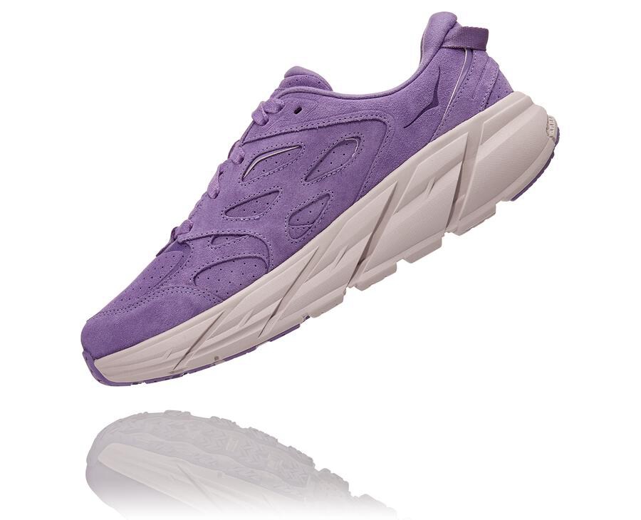 Hoka One One Vandresko Dame - Clifton L Suede - Lilla - 924031FGJ